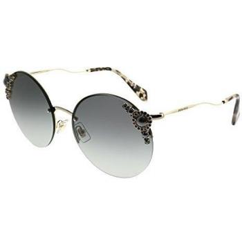 Miu Miu 0MU52TS WO43M1 60, Gafas de Sol para Mujer, Dorado (Pale Gold/Grey)