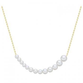 Cadena Perlas Valero Oro Blanco