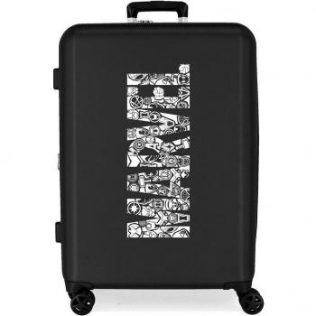 Joumma Bags. Maleta mediana rígida Disney 100 Logo 70 cm negro