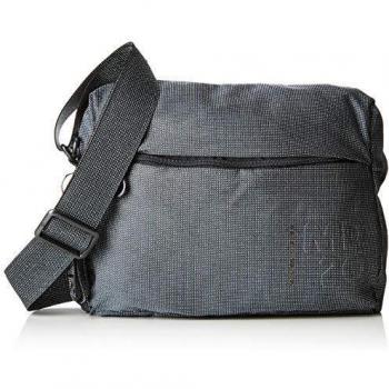 Mandarina Duck Md20 Lux Tracolla, Bolsa de mensajero para Mujer, Negro (Titanium), 10x21x28.5 cm