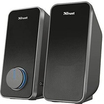 Trust Arys Casse PC 2.0 Set Altoparlanti Stereo, 28 W, Alimentazione USB, Jack AUX 3.5 mm, Casse per PC Fisso, Altoparlante per Computer, Portatile, Tablet, Smartphone