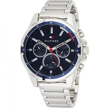 Tommy Hilfiger Reloj Analógico para Hombre de Cuarzo con Correa en Acero Inoxidable 01791788