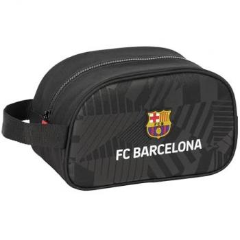 Neceser F.C. Barcelona Negro con Asa Adaptable a Carro 26x15x12 cm