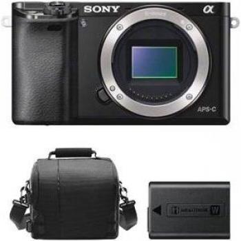 Cámara Sony A6000 con bolsa y batería NP‑FW50