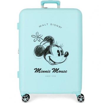 Maleta Mediana Rígida Disney Mickey & Minnie Kisses