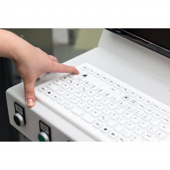 Tastiera in Silicone InduProof TOUCH USB IP68 Bianco