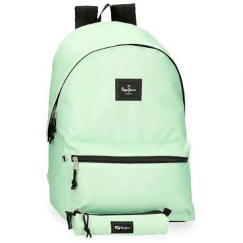 Pepe Jeans Mochila Escolar Aris Colorful Verde