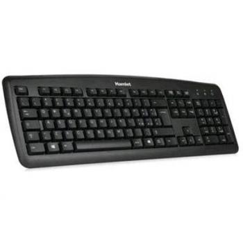 HAMLET Tastiera USB Inglese internazionale Euro-Colore Nero