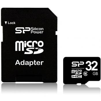 Memoria Flash Silicon Power 32 GB microSDHC Classe 6