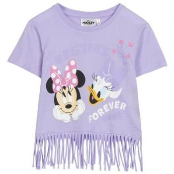 Camiseta Infantil Minnie Mouse Morada 6 Años