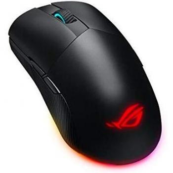 ASUS ROG Pugio II Mouse Gaming, Tripla Connessione Cavo/Wireless/Bluetooth, Sensore Ottico 16000DPI, 7 Tasti Programmabili, Aura Sync RGB, Socket Switch Push-Fit, 100 Ore di Batteria, Ambidestro, Nero