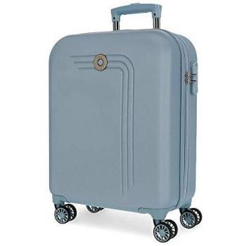 Movom Riga Maleta de Cabina Azul 40x55x20 cms Rígida ABS Cierre combinación 37L 2,8Kgs 4 Ruedas Dobles Equipaje de Mano