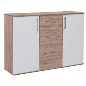 Comodín Joana 2Puertas 4Cajones Blanco Cambria