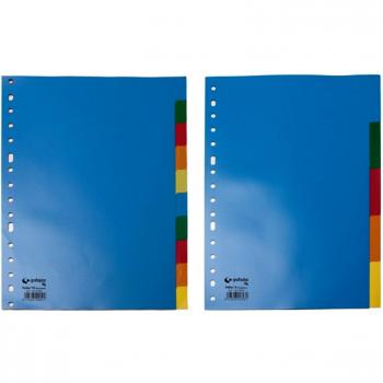 Separador folio con 10 departamentos y color universal de Grafoplas