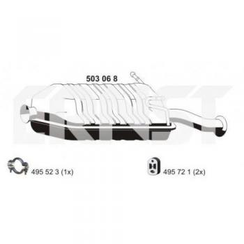 Panela de escape traseira ERNST 503068