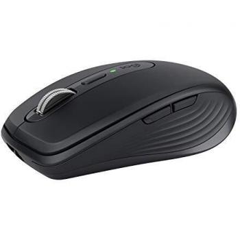 Logitech MX Anywhere 3 Mouse Compatto, Wireless, Scroller Elettromagnetico, Ergonomico, Sensore 4000 DPI, Pulsanti Custom, USB-C, Bluetooth, Mac, iPad, Windows, Linux, Chrome, Nero