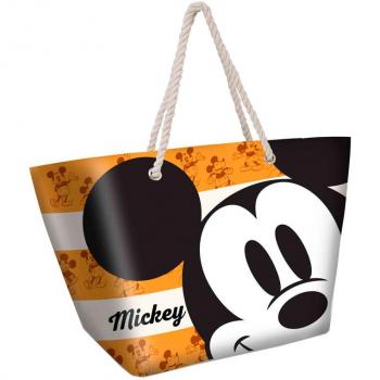 Bolsa de Playa Mickey & Minnie Naranja – Tamaño 37x52x17 cm