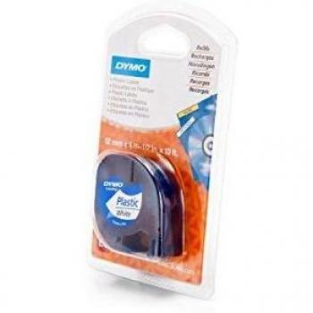 Cinta para máquina Dymo Letratag blanco/negro (1 unidad)