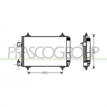 Condensador PRASCO CI522C002 para ar condicionado
