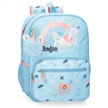 Mochila Enso Magic Summer 38cm Azul Claro Adaptable