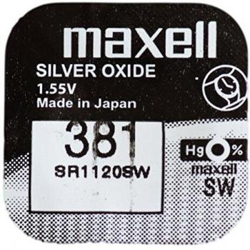 Maxell Batería de óxido de plata 381