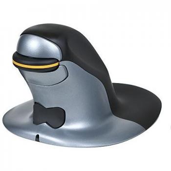 Mouse Verticale Posturite Penguin Ambidestro USB Laser 1200 DPI Nero/Blu