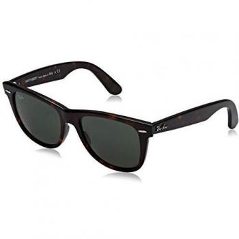 Ray-Ban Original Wayfarer Classic Gafas de Sol, Marrón (Tortoise Frame with Green G/15 Lenses), 54.0 Unisex Adulto