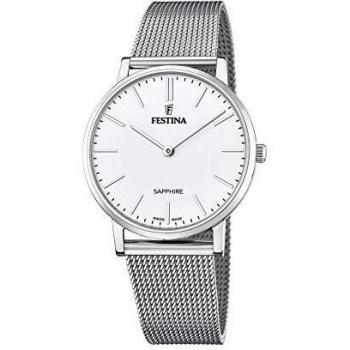 Reloj de Hombre Festina F20014/1 Swiss Made con Esfera Blanca