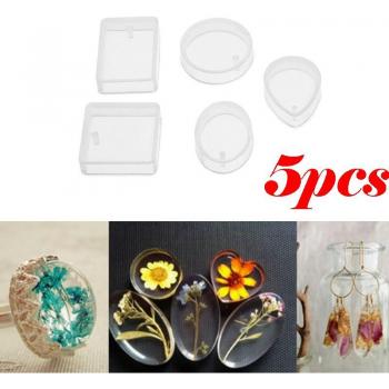 Molde de Silicona Collares Cristales Gota 5U