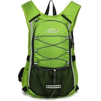 Minetom Ultra Ligero 12L Mochilas Impermeable Viaje Morral Deporte Sport Multifunción Bolsa Plegable Trekking Viajes Verde Version A(24*15*44 Cm)