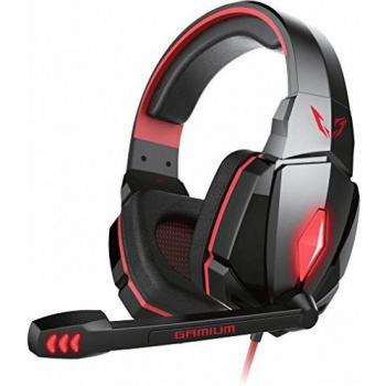 Gamium Ultra-Light Gaming Headset LED Rosso