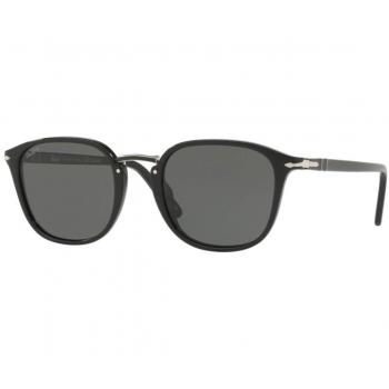 Persol 0Po3186S 95/58 53 Gafas de Sol, Negro (Black/Greenpolarized), Hombre