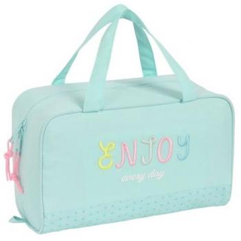 SAFTA NECESER RECTANGULAR RECICLADO BLACKFIT8 ENJOY 19x31x14 Cms