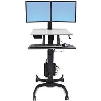 Ergotron WorkFit-C Carrello per TV Regolabile in altezza