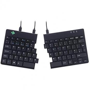 R-GO Tools Mouse USB Ergonomico QWERTY Nero