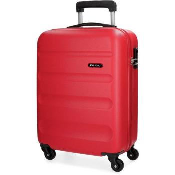 Roll Road Flex Maleta de cabina roja 38x54x20 cms Rígida ABS Cierre combinación 35L 2,5Kgs 4 Ruedas Equipaje de Mano