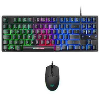 Mars Gaming MCPTKLPT tastiera Mouse incluso USB Portoghese Nero