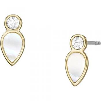 Pendientes Fossil de Oro Madreperla para Mujer