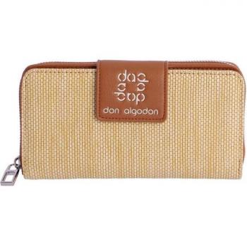 Cartera de mujer Jenny color cuero con cremallera