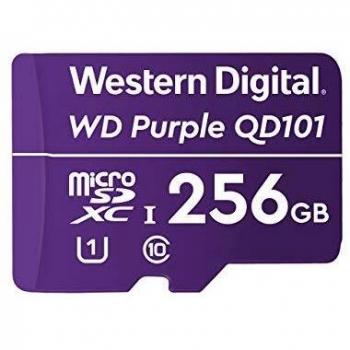 Western Digital WD Viola SC QD101 256GB Smart Video Surveillance microSDXC Card, Ultra Resistance Fino a 128 TBW