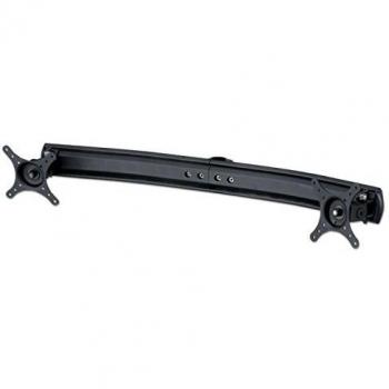 Braccio Curvo Doppio per Monitor LINDY, Nero