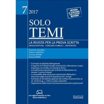 Solo temi. La rivista per la prova scritta (magistratura-concorsi pubblici-università). Con Contenuto digitale (fornito elettronicamente) (2017) (Vol. 7)