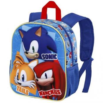 Mochila 3D Trio Sonic the Hedgehog 31cm