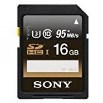 Sony SF16UZ Scheda SD HC, UHS-I, Classe 10, U3, 16 GB, Nero