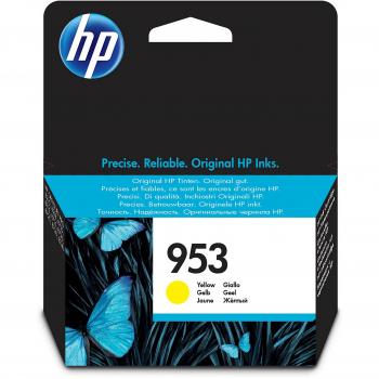HP 953 Giallo, F6U14AE, Cartuccia Originale HP da 630 pagine, Compatibile con stampanti HP OfficeJet Pro serie 8710, 8720, 8730, 8740 e 7740