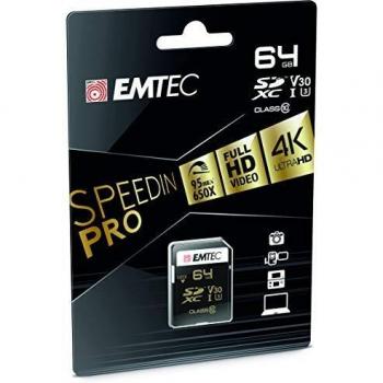 Emtec SDXC 64GB Class 10 95MB/s Memory Card, Black
