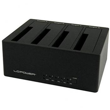 Base de conexión para disco duro USB 3.2 Gen 1 (3.1 Gen 1) Type-A negro