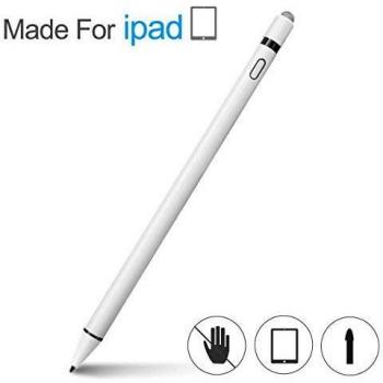 Osaloe Penna per iPad, Penna Touch per Disegno e Scrittura, Punta Fine da 1.2 mm Compatibile con 2018 e 2019 iPad 6a/ Air 3a/ Mini 5a/ PRO 11/ PRO 12.9 (3a), Bianco