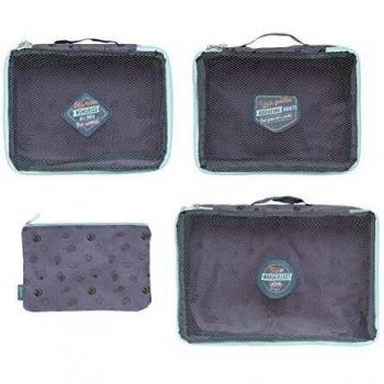 Mr. Wonderful WOA10166EM Set de 3 Organizadores de Equipaje + Neceser