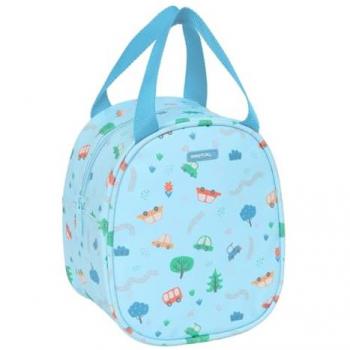 Portameriendas Térmico Safta Coches Azul 19x22x14 cm